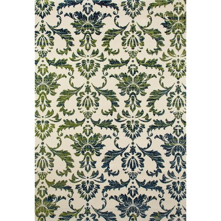 Standalone Bastille Collection Victorian Woven Area Rug - Cream - 2 x 4 ft. ST2994940